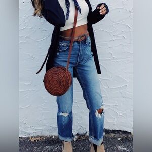 Abercrombie high rise straight jeans size 24 00